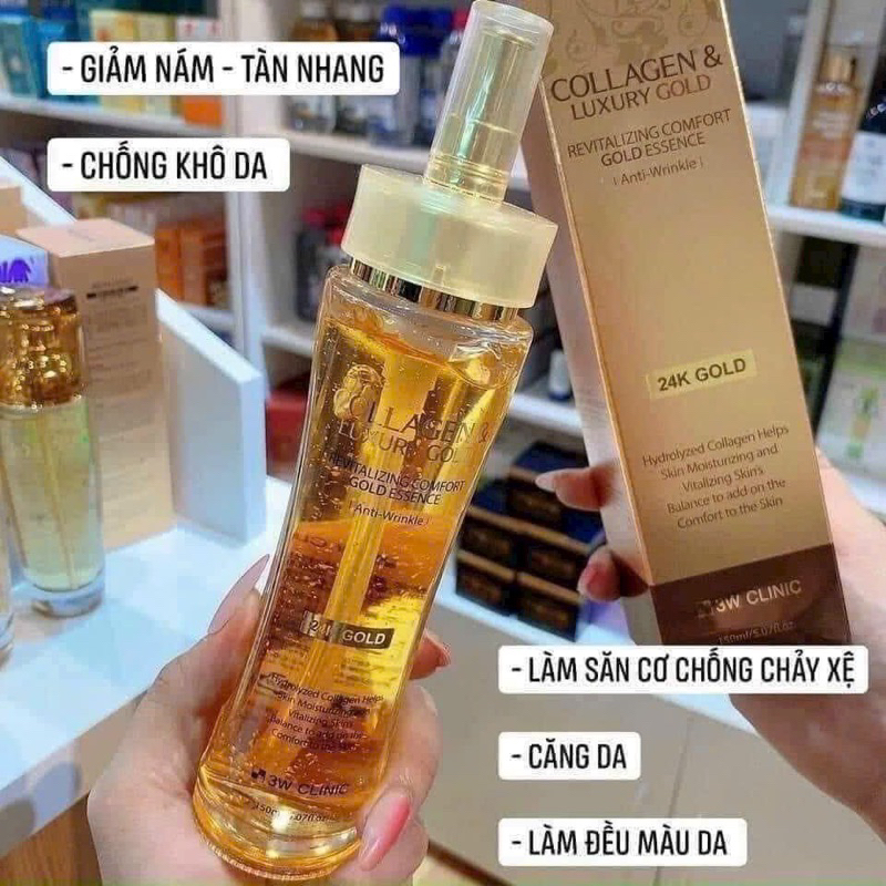 Serum /Tinh chất Vàng Collagen Luxury Gold 3W Clinic 150ml