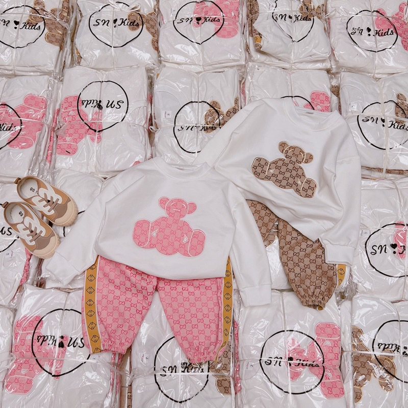 Bộ GG cùng màu quần cho bé 19-30kg