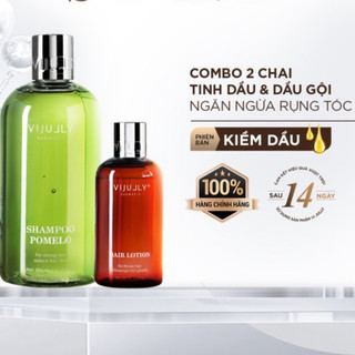 Bộ dầu gội & tinh dầu xịt giảm rụng tóc kích thích tóc mọc nhanh vijully
