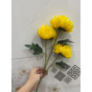 cành cúc vạn thọ 3 bông hàng đẹp.