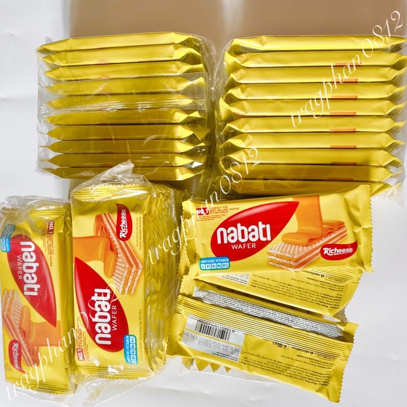 10 GÓI BÁNH NABATI VỊ Socola, Bánh Kem Xốp Nabati