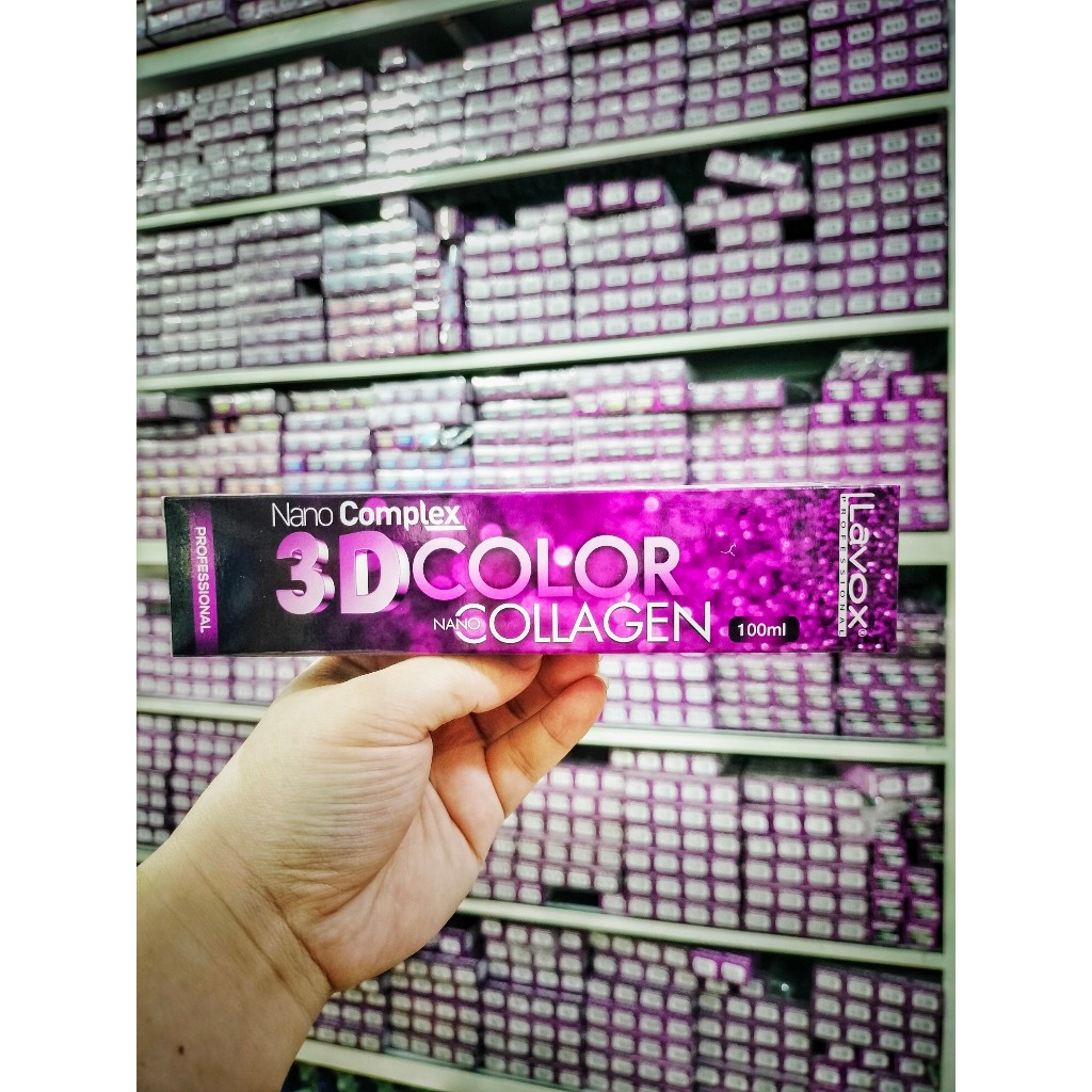 Nhuộm Tóc LAVOX TÍM 3D Collagen 100ml CHƯA CÓ OXI