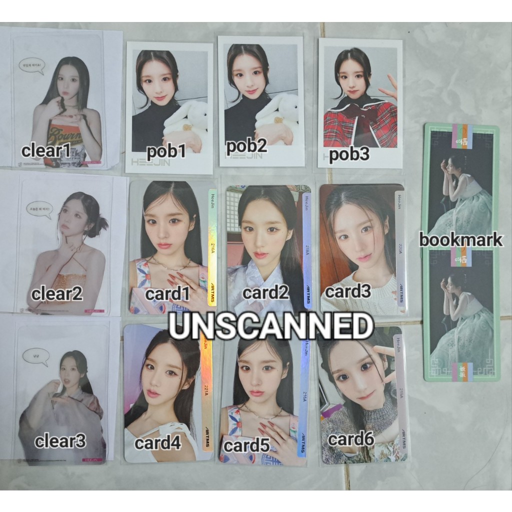 CARD OBJEKT ARTMS JEON HEEJIN CHÍNH HÃNG ALGORITHM K LOONA