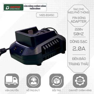 Sạc dekton 2000ma / m21-s20 / chân pin phổ thông makita / dùng được cho pin đóng chân makita