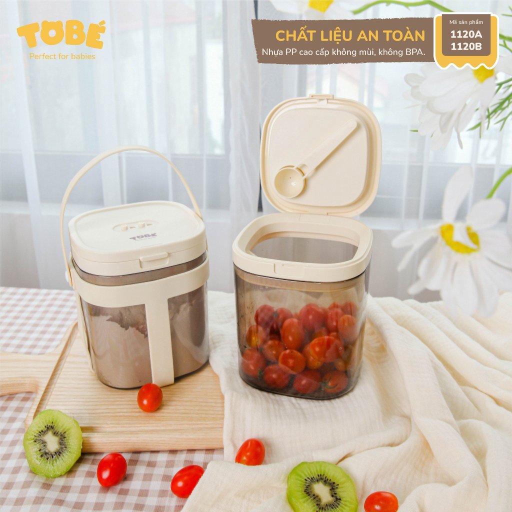 Hộp trữ sữa Otis bảo quản sữa bột cho bé tránh không khí ẩm mốc Lunakidsbaby