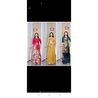 áo dài lụa Hàn Châu( ngẫu nhiên chốt live)