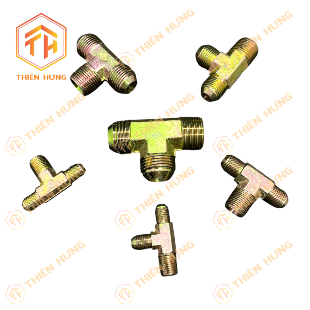 Tê 3 đầu ren ngoài SỐ (Hệ Mỹ) - Ren Ngoài Số 4 (11mm) ~ Số 16 (34mm)/ Ren Ngoài côn Lõm