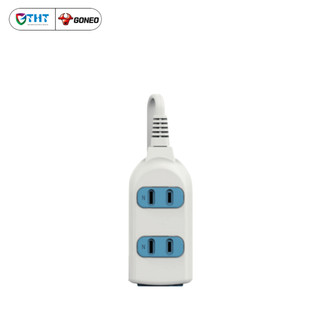Ổ cắm điện mini có dây GONGNIU chính hãng, GNTP-J030, 3 ô cắm, chống cháy, bảo hành 36 tháng.