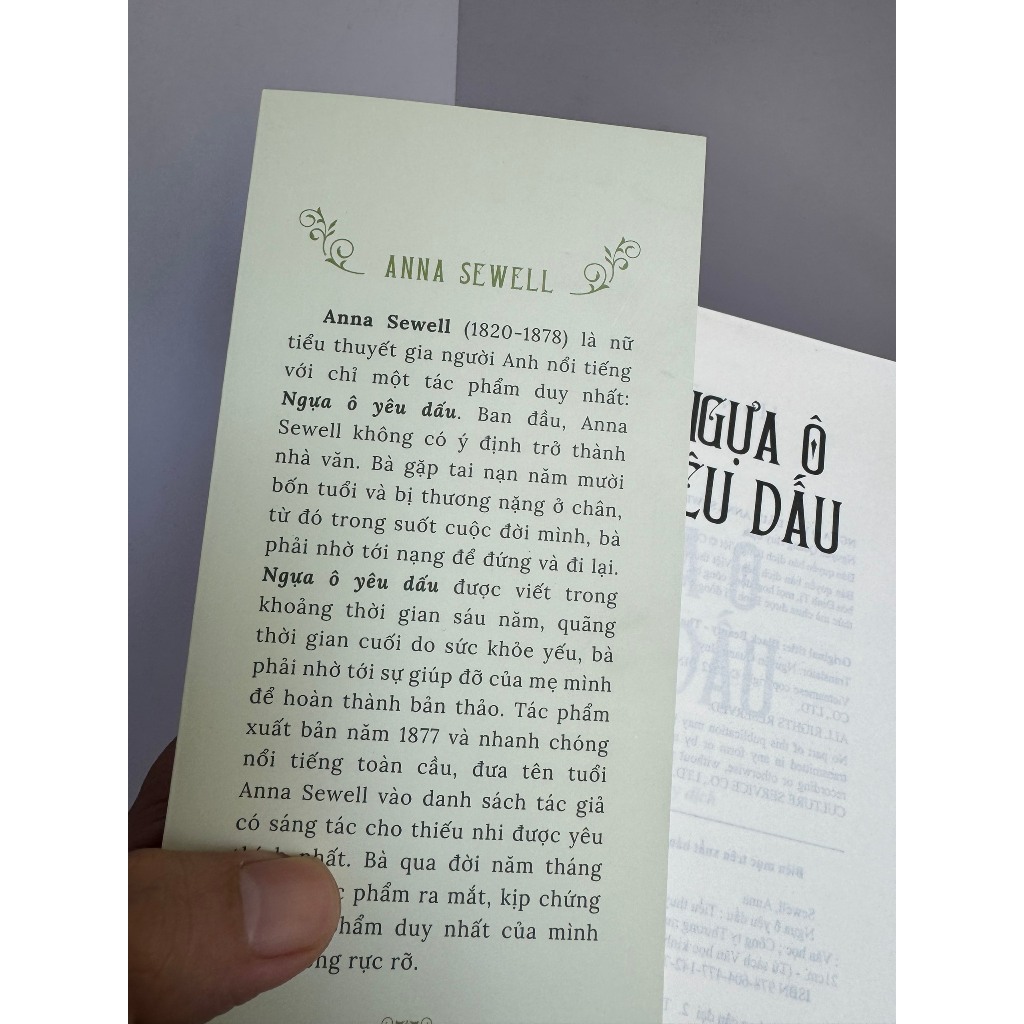 Sách -  Ngựa ô yêu dấu - Anna Sewell - Nguyễn Quang Huy - Đinh Tị - NXB Văn Học.