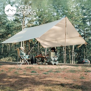 Tấm tăng lều tank bạt che nắng chống mưa, bạt lót cắm trại du lịch dã ngoại dày rộng, màu săc mát mẻ