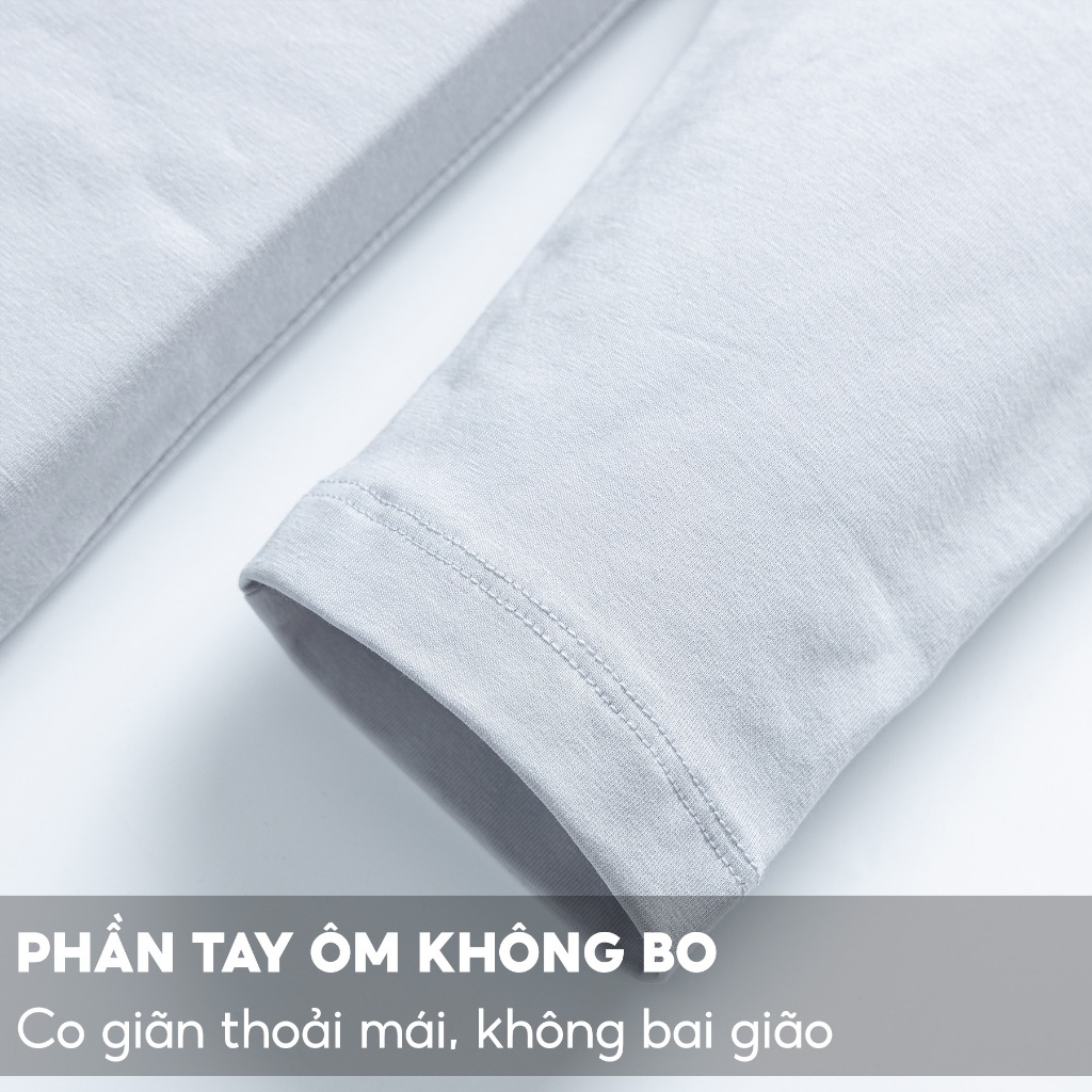 Áo Phông Nam Dài Tay 5S FASHION Cổ Tròn, Trơn Basic, Co Giãn Thoải Mái, Giữ Ấm