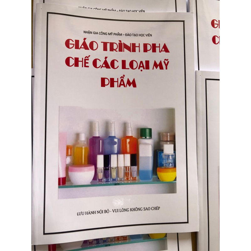 Giáo trình - Pha Chế Mỹ Phẩm  bìa màu