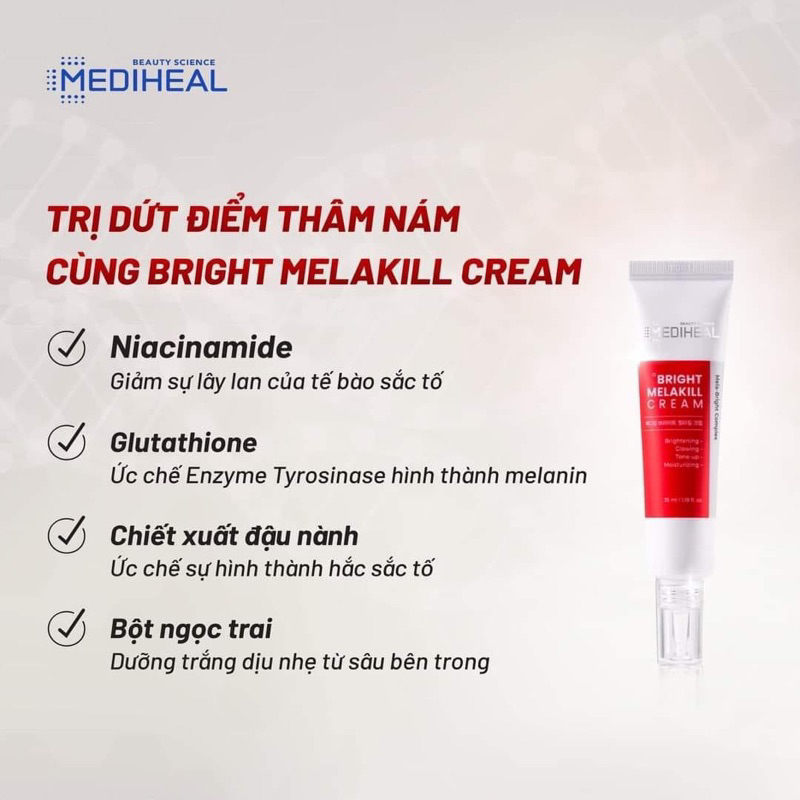 Kem Dưỡng Mờ Nám Mediheal Bright Melakill Cream 35ml
