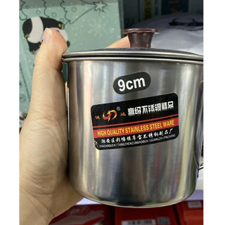 CA INOX CÓ NẮP ĐẬY 9cm