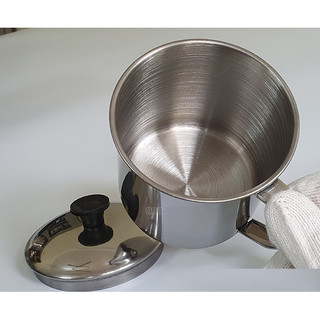 CA INOX CÓ NẮP ĐẬY 9cm