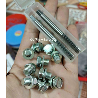 10 Ốc 7ly hộp sên, 10 ốc 7ly hộp xích khắc phục trờn ren