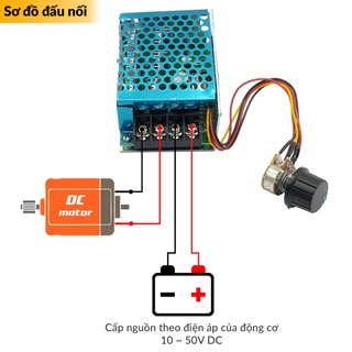 Bộ Điều Khiển Tốc Độ Động Cơ Dimmer DC 20A, 40A(Tùy chọn)