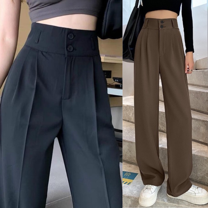 , Culottes nữ Cạp Cao 7cm Vải co giãn nhe.