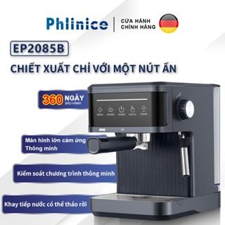 Máy pha cà phê inox không gỉ đánh sữa, màn cảm ứng thông minh lực chảy Máy Pha Cà Phê Mini Cho Gia Đình, Văn Phòng