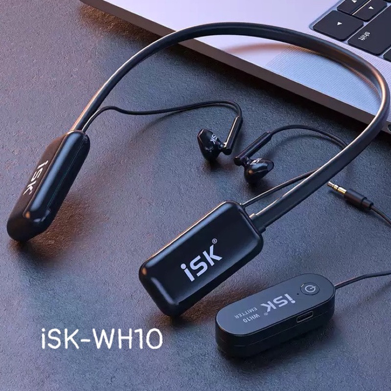 Tai nghe kiểm âm ISK WH10 không dây kèm đầu thu dành cho Soundcars, Mixer