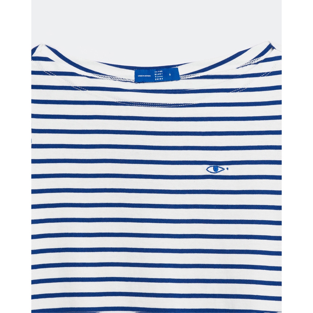 Áo thun dài tay thanh lý TheBlueTShirt size XL sọc ngang dày dặn