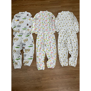 Bộ thu đông dài tay cotton cho bé trai bé gái hãng Place cổ 3cm