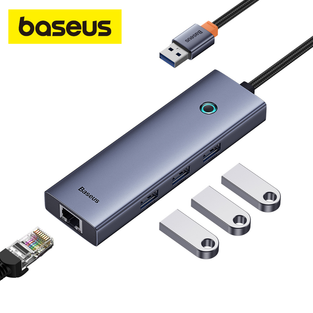 Hub mở rộng Baseus - 4 in 1 -  USB to USB / Rj45