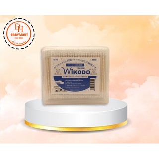 Tăm bông trẻ em Wikodo Nano Công nghệ Nhật Bản -Thân nhựa - Hộp 200 que