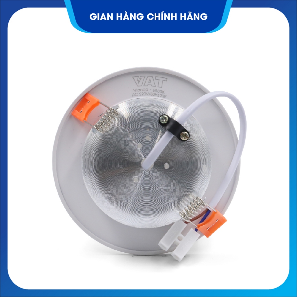 Đèn LED âm trần đế thường VIANCO VAT 7W  - đổi màu