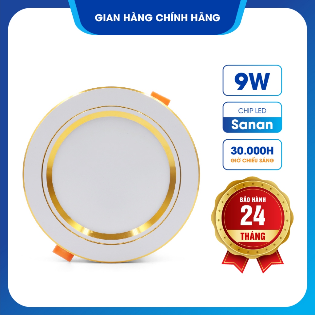 Đèn LED âm trần Vianco VAT đế Đúc thân nhôm - 1 màu