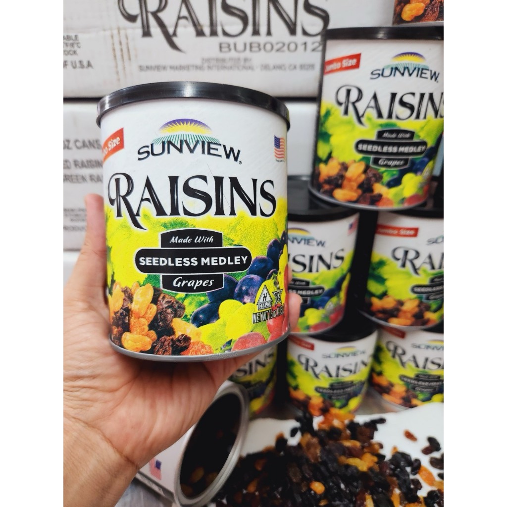 1Lon nho khô thập cẩm 450g.