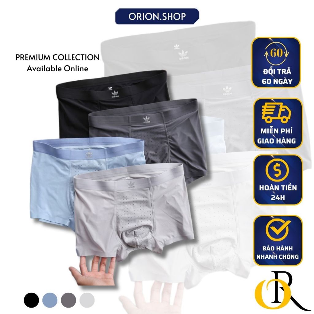 Quần Lót Boxer Nam Thun Lạnh Cao Cấp Chính Hãng Quần Xì Sịp Đùi Su Lụa Đẹp Siêu Mỏng Có Lỗ Thông Hơi Bigsize M09 ORI