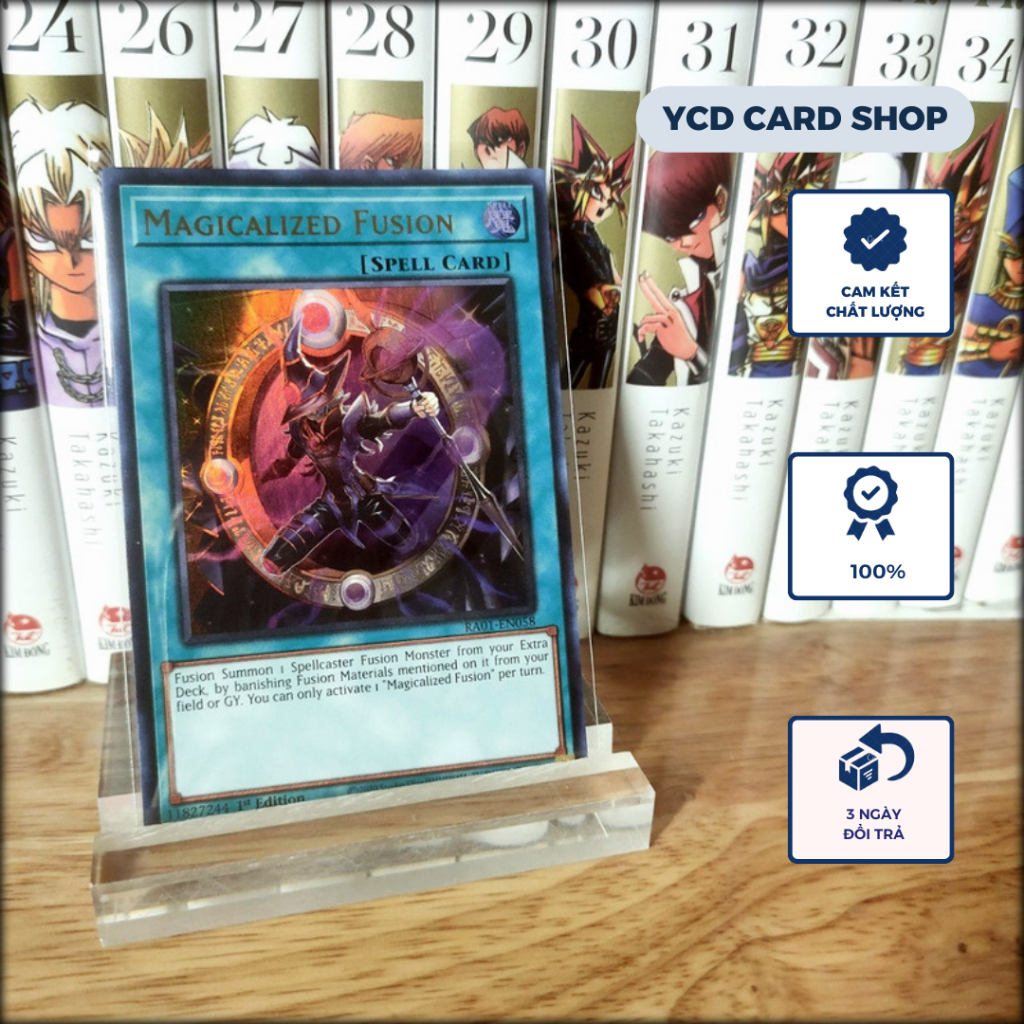 Thẻ bài Yugioh chính hãng Magicalized Fusion