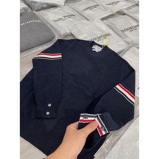 Áo Sweater len - Thom Browne - TB knit check tay len dệt kim