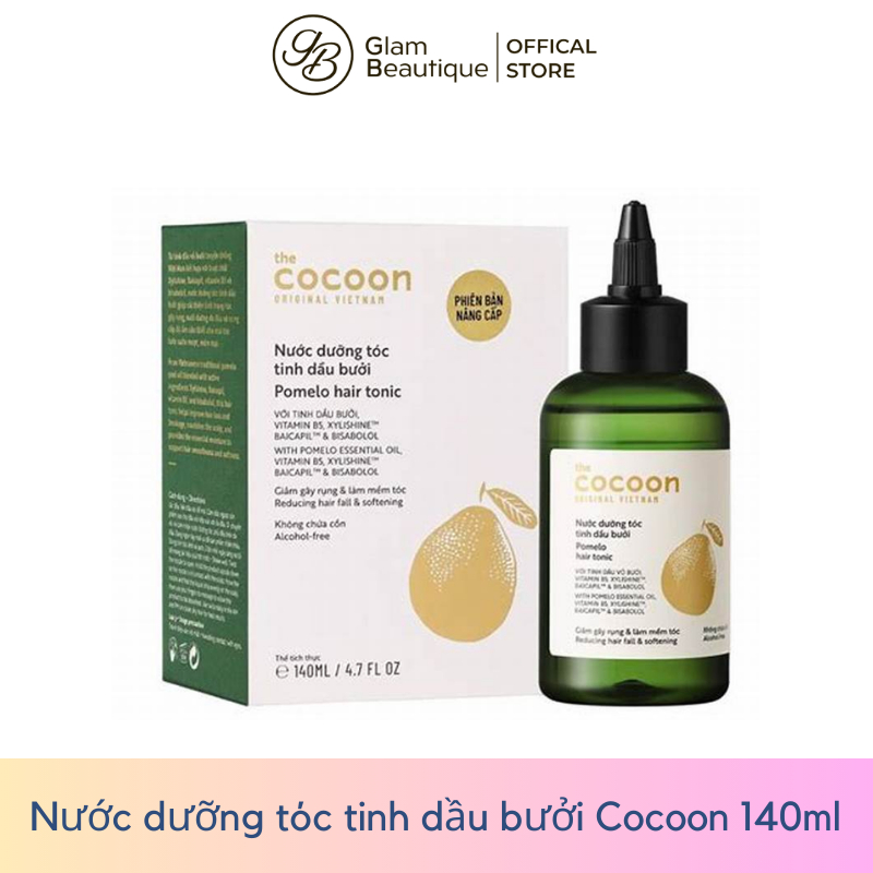 Nước dưỡng tóc tinh dầu bưởi Cocoon giúp tóc mềm mại 140ml Glam Beautique