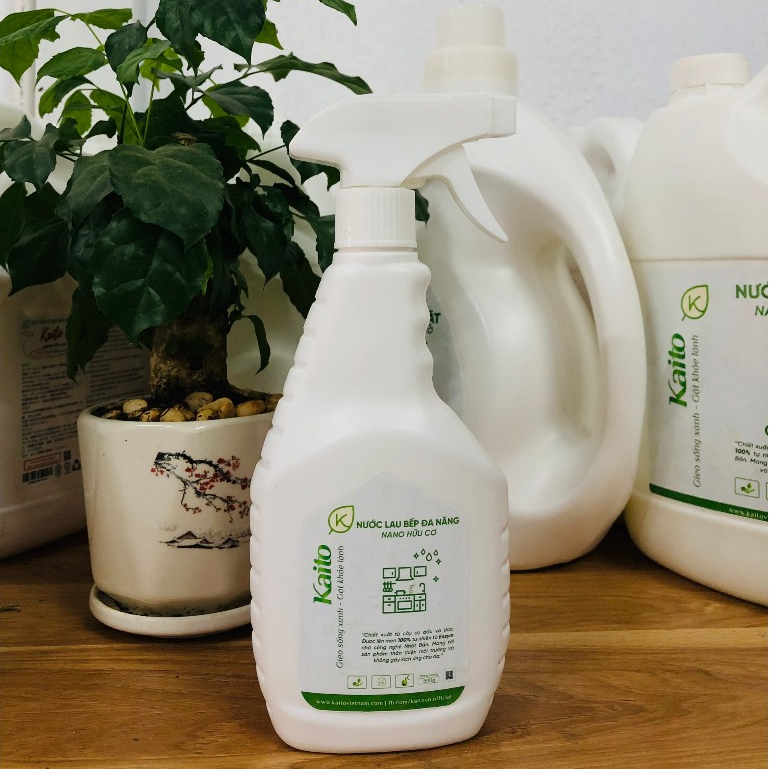 Nước Xịt Vệ Sinh Bếp Đa Năng Nano Hữu Cơ - Lên Men Từ Enzym Tự Nhiên