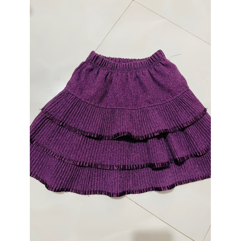 Thanh lý chân váy dạ siêu đẹp bé gái màu tím 4-7 tuổi used