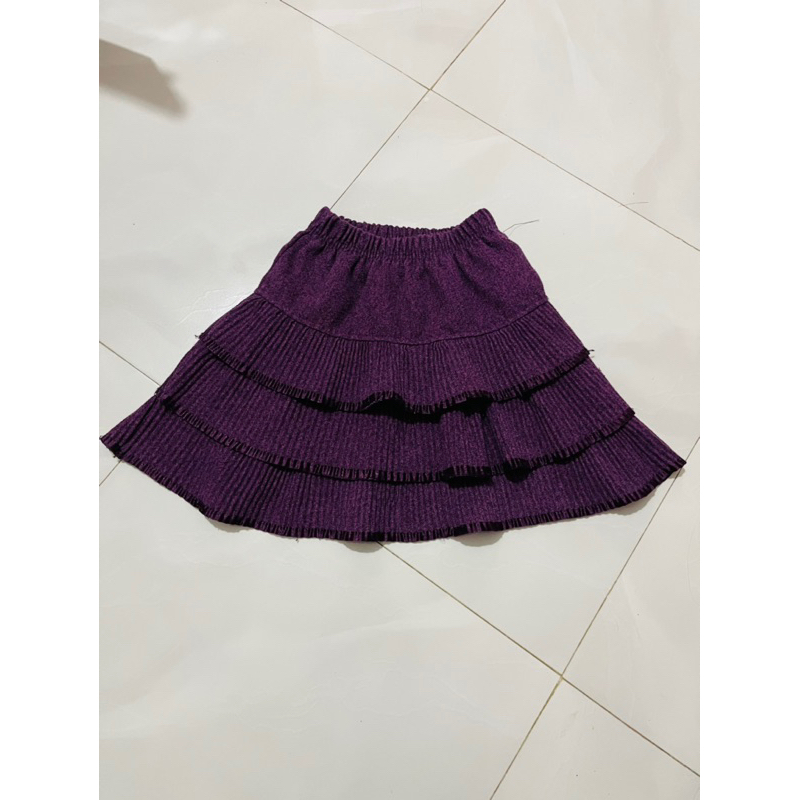 Thanh lý chân váy dạ siêu đẹp bé gái màu tím 4-7 tuổi used