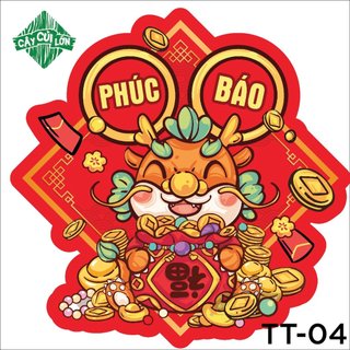 SET 10 TẤM TEM TẾT 8.5X8.5CM