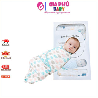 Ủ kén Lion bear  0-3m cho bé sơ sinh hàng chính hãng ( Lion Bear )