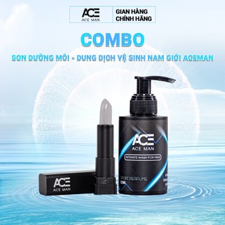 COMBO son dưỡng môi & dung dịch vệ sinh nam giới ACEMAN 100ml