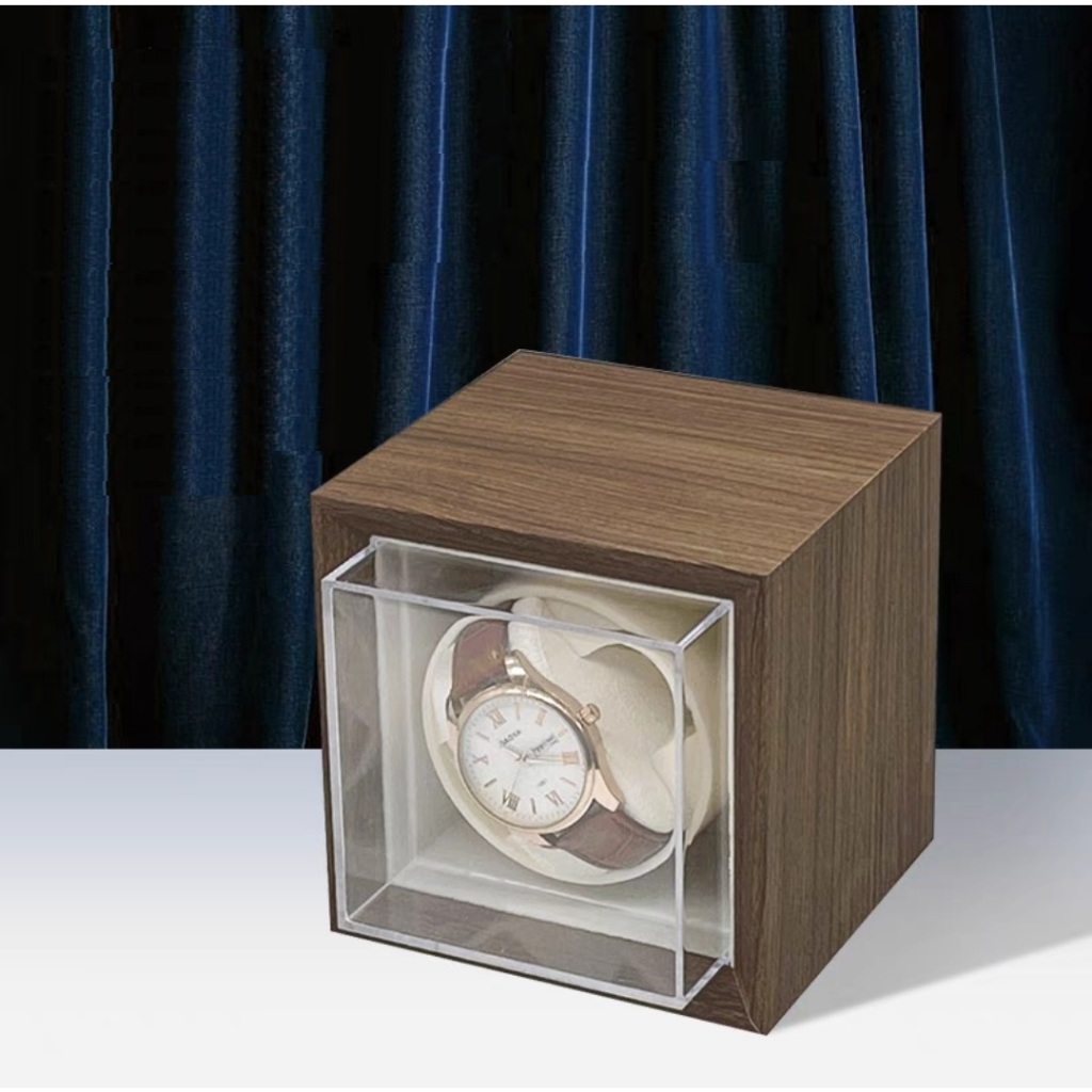 Hộp Đựng Đồng Hồ Cơ 1 Xoay Da Pu Nhỏ Gọn 12x13x16cm Tự Động Lên Dây Cót Giá Rẻ Chính Hãng Vỏ Da, Vỏ Gỗ