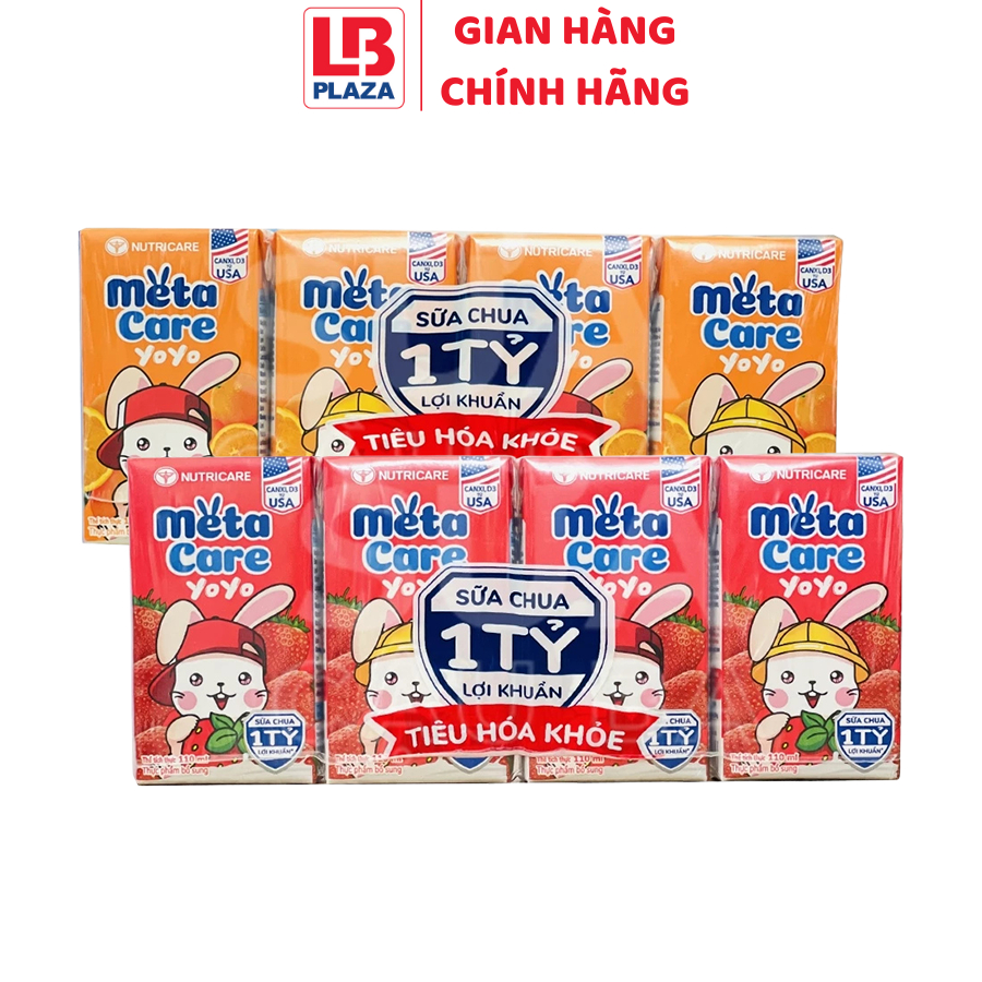 Sữa chua uống MetaCare YoYo 110ml cam/Dâu