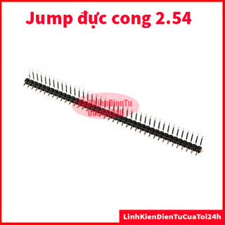Jump đực đơn cong 90 độ khoảng cách chân 2.54 mm x 40p