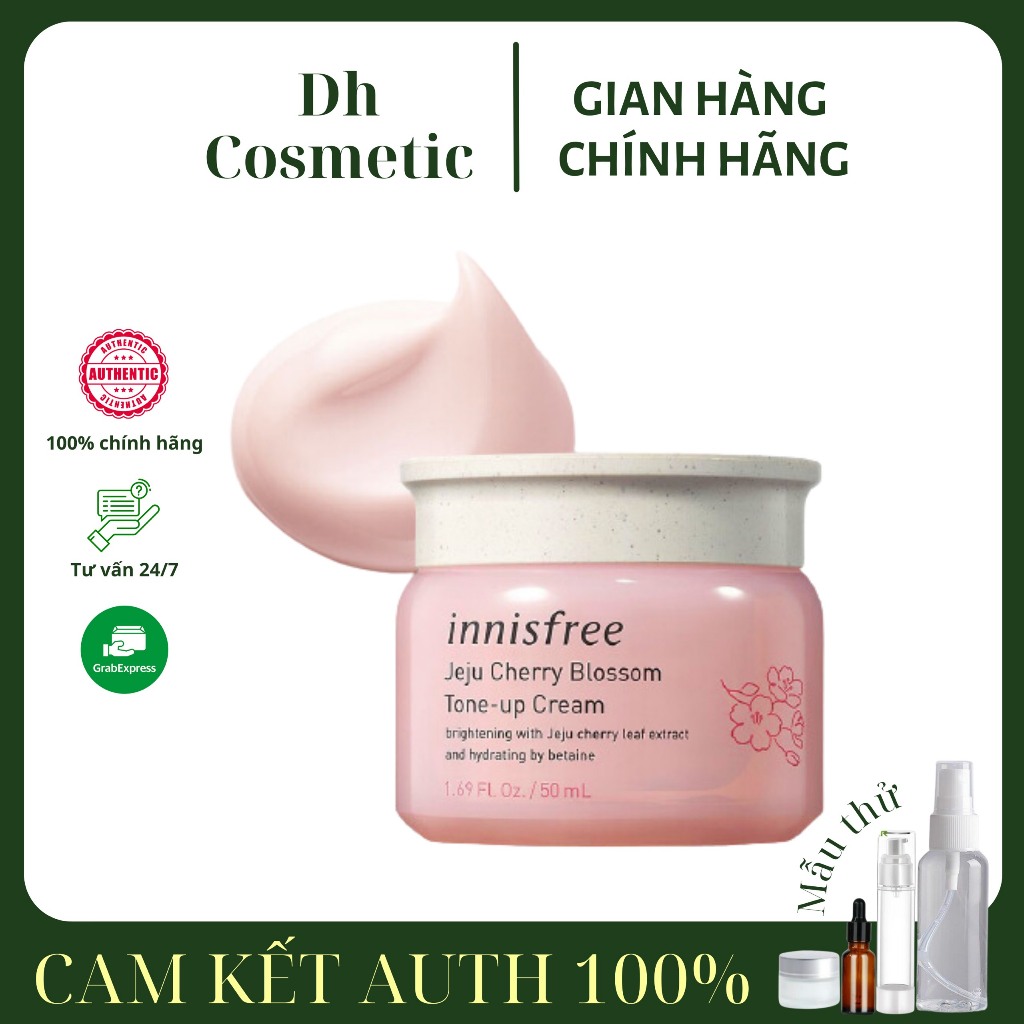 Kem Dưỡng Trắng Innisfree Jeju Cherry Blossom Tone-Up Cream/ JELLY CREAM