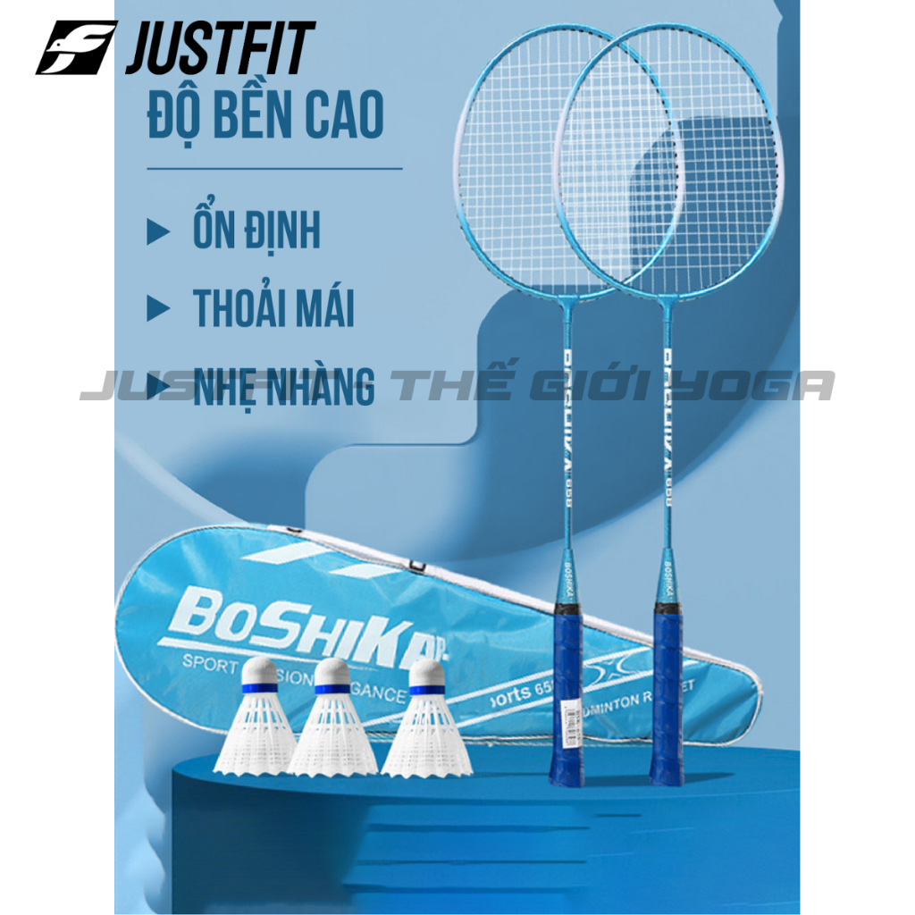Bộ vợt cầu lông giá rẻ tặng bao, túi đựng, có vượt đánh đơn, màu hồng theo cặp, căng-nhẹ cho nữ, cho bé chính hãng
