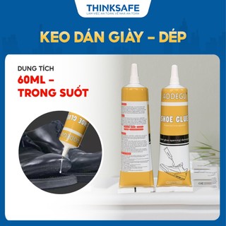 Keo dán giày AODEGU 60ml trong suốt, siêu dính, an toàn với da tay, có phụ kiện đi kèm Keo dán dép đa năng- Thinksafe