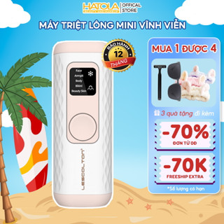 Máy triệt lông cầm tay vĩnh viễn triệt lông tại nhà không đau Lescolton tẩy lông nách, lông tay, chân, Bikini HATOLA