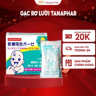 Gạc Rơ Lưỡi Tanaphar, Làm Sạch Răng, Lưỡi, Nướu và Khoang Miệng Cho Bé - 50Gói/Hộp