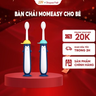 Bàn Chải Đánh Răng Momeasy Chim Cánh Cụt Dễ Thương 3 Màu Cho Bé 46082